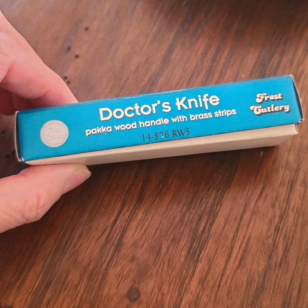 Frost Cutlery Doctor's Knife, Made In Germany Stainless, With Original Box - Picture 10 of 11